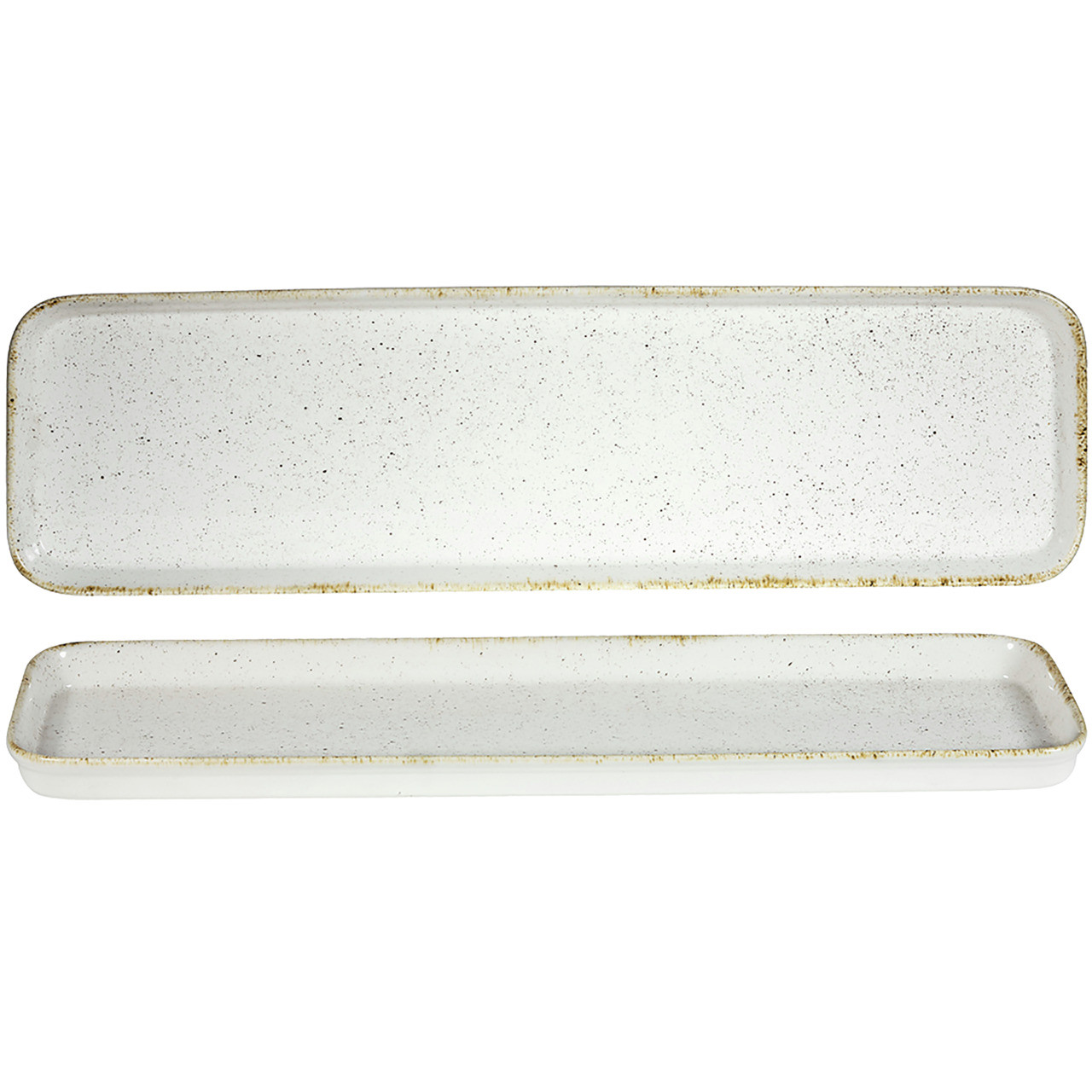 Stonecast, GN-Tray GN 2/4 530 x 150 x 25 mm / 1,40 l Barley White